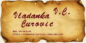 Vladanka Čurović vizit kartica